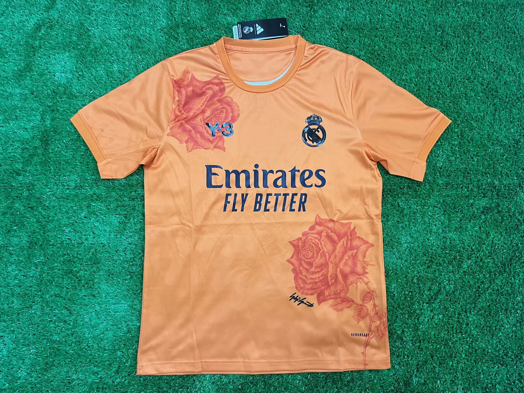 Fans Version 24/25 Real Madrid Y3 joint special version orange color