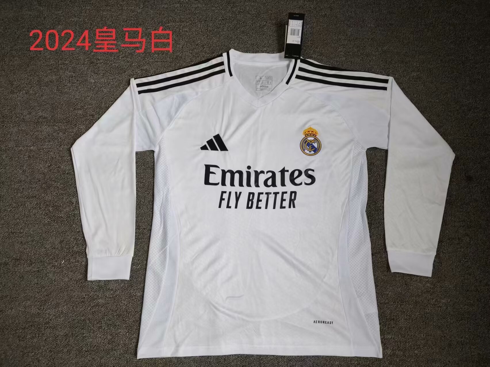 Fans Version 24/25 Real Madrid home long sleeve
