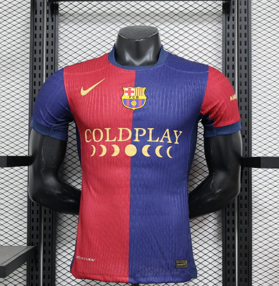 Player Version 24/25 Barcelona home Coldplay Band Special Edition