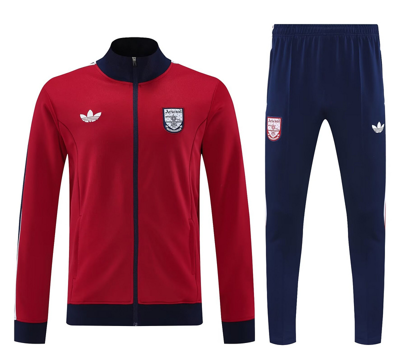 25-26 Arsenal red tracksuit jacket sets
