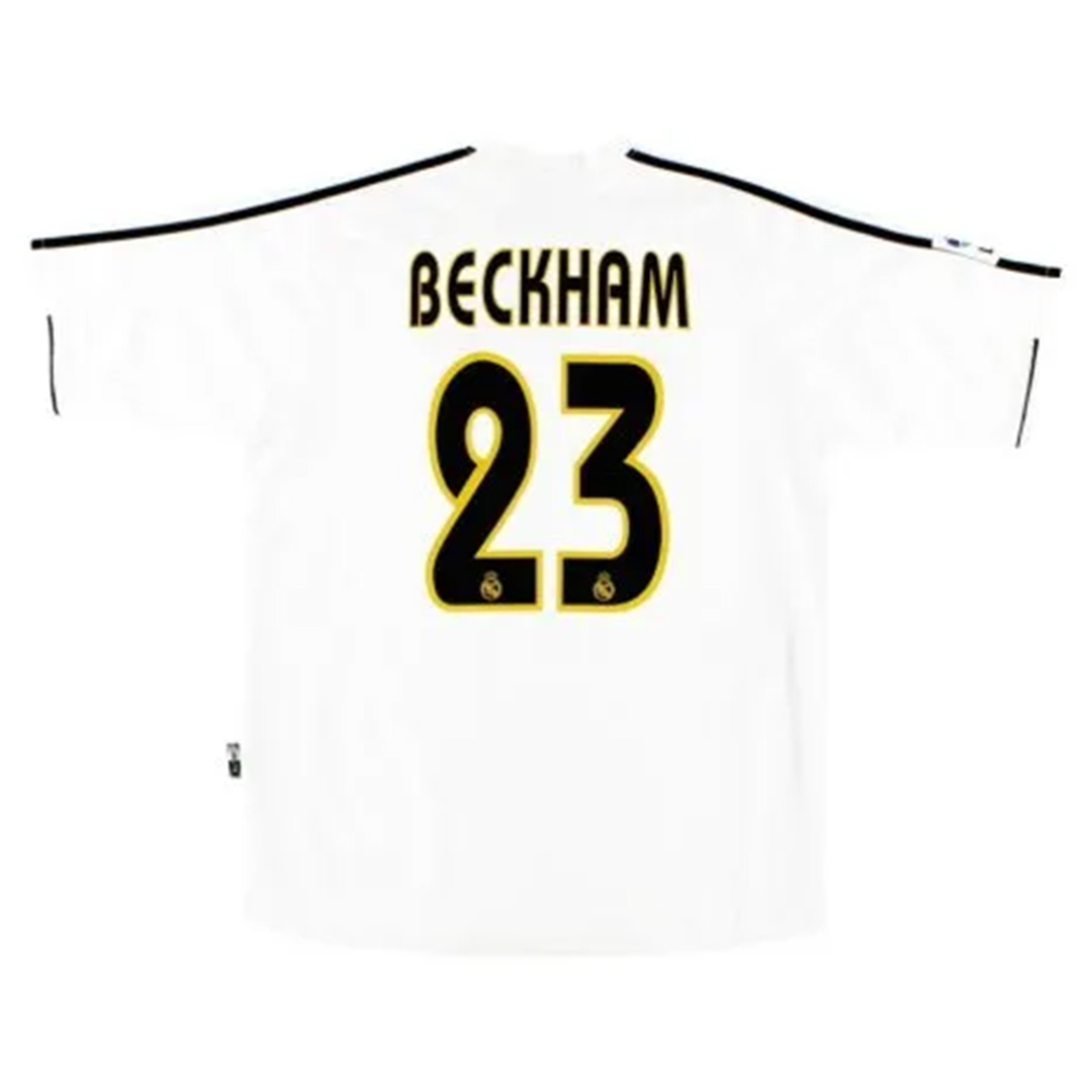 Retro Real Madrid BECKHAM 23 Home Jersey 2003/04