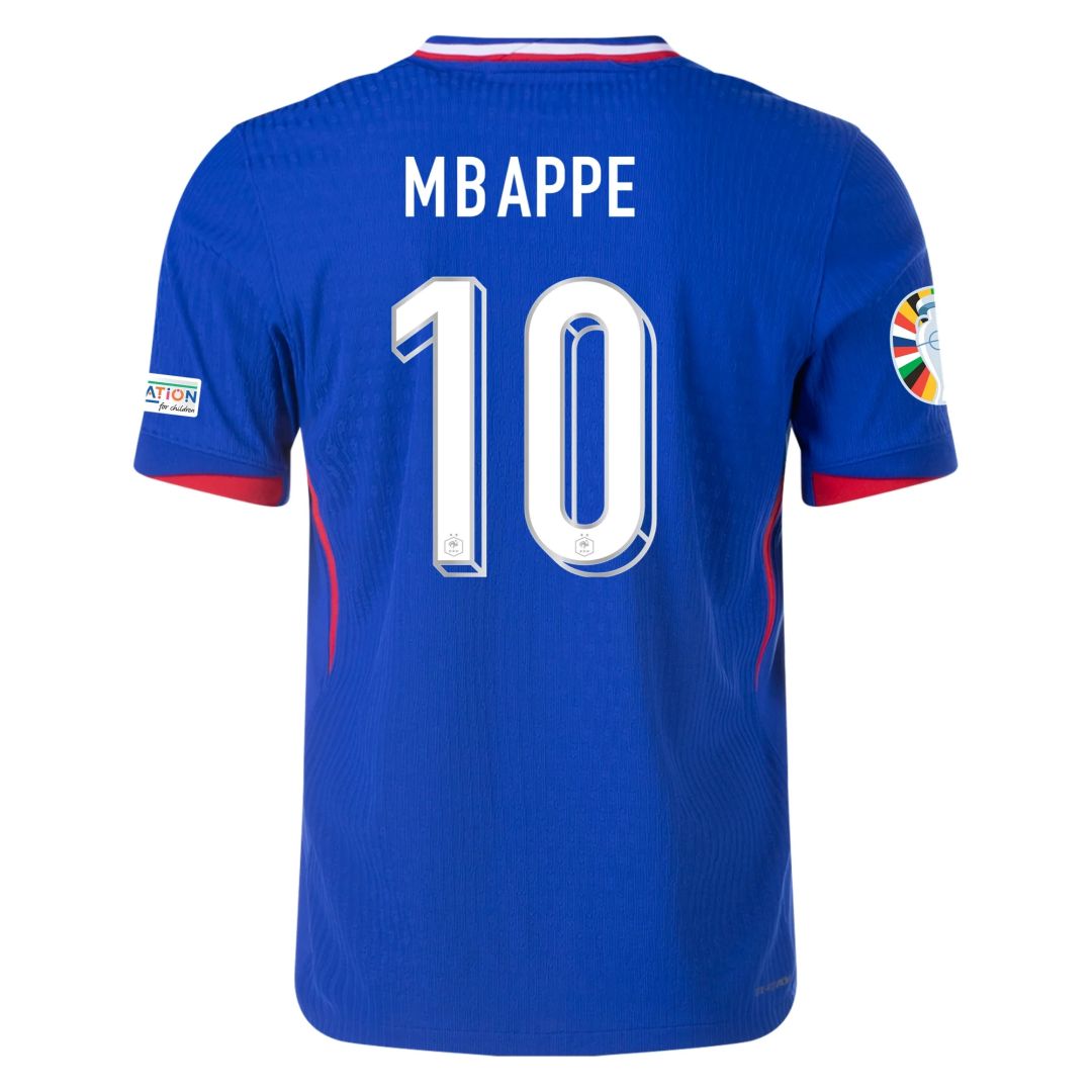  MBAPPE 10 France Home Jersey Player Version Euro 2024