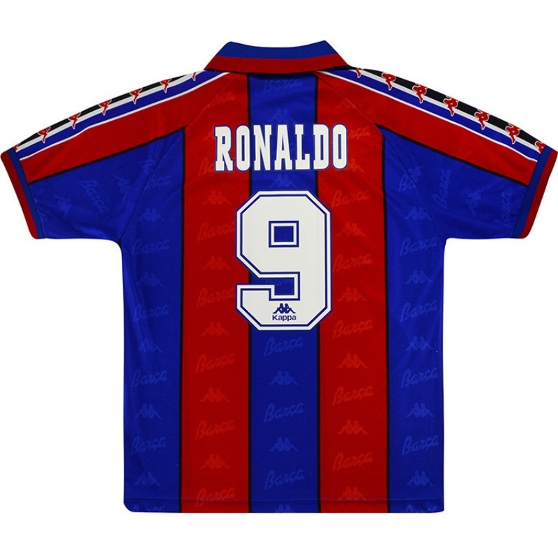 Barcelona Ronaldo 9 Retro Home Jersey 1996/97
