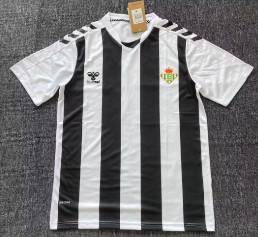 Fan version 25/26Real Betis black and white training jersey