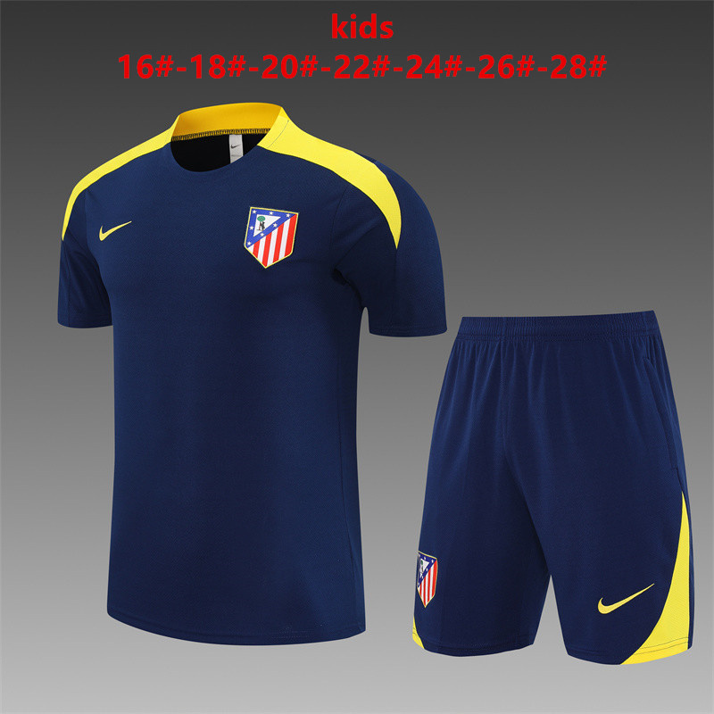 25/26Atletico Madrid blue kids Training Kits