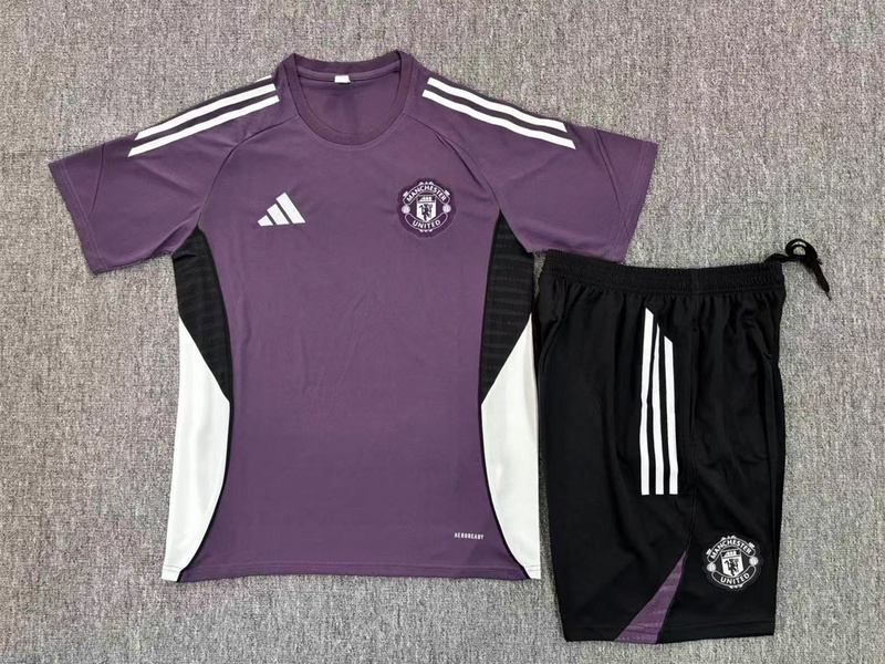 25/26 Manchester United purple kids Training Kits