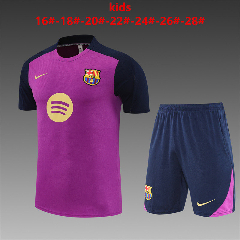 25/26Barcelona purple kids Training Kits