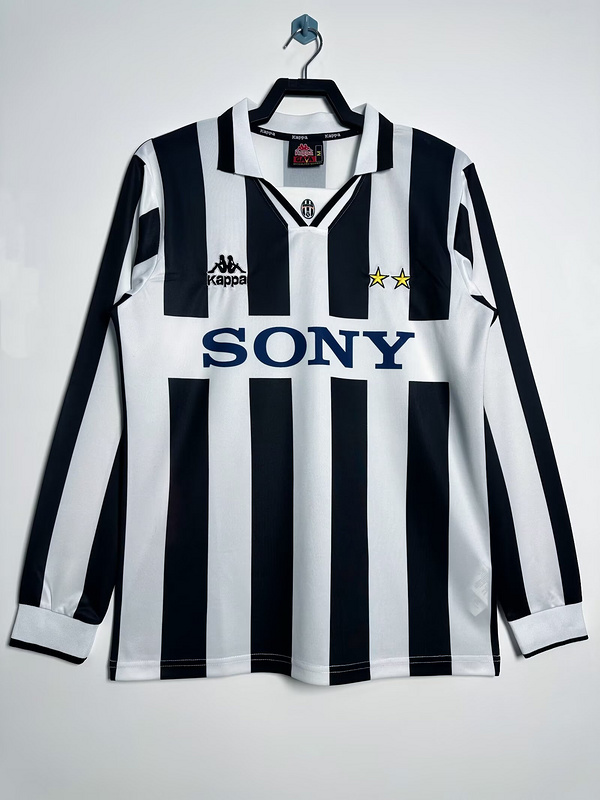 1995-97 retro Juventus home long sleeve