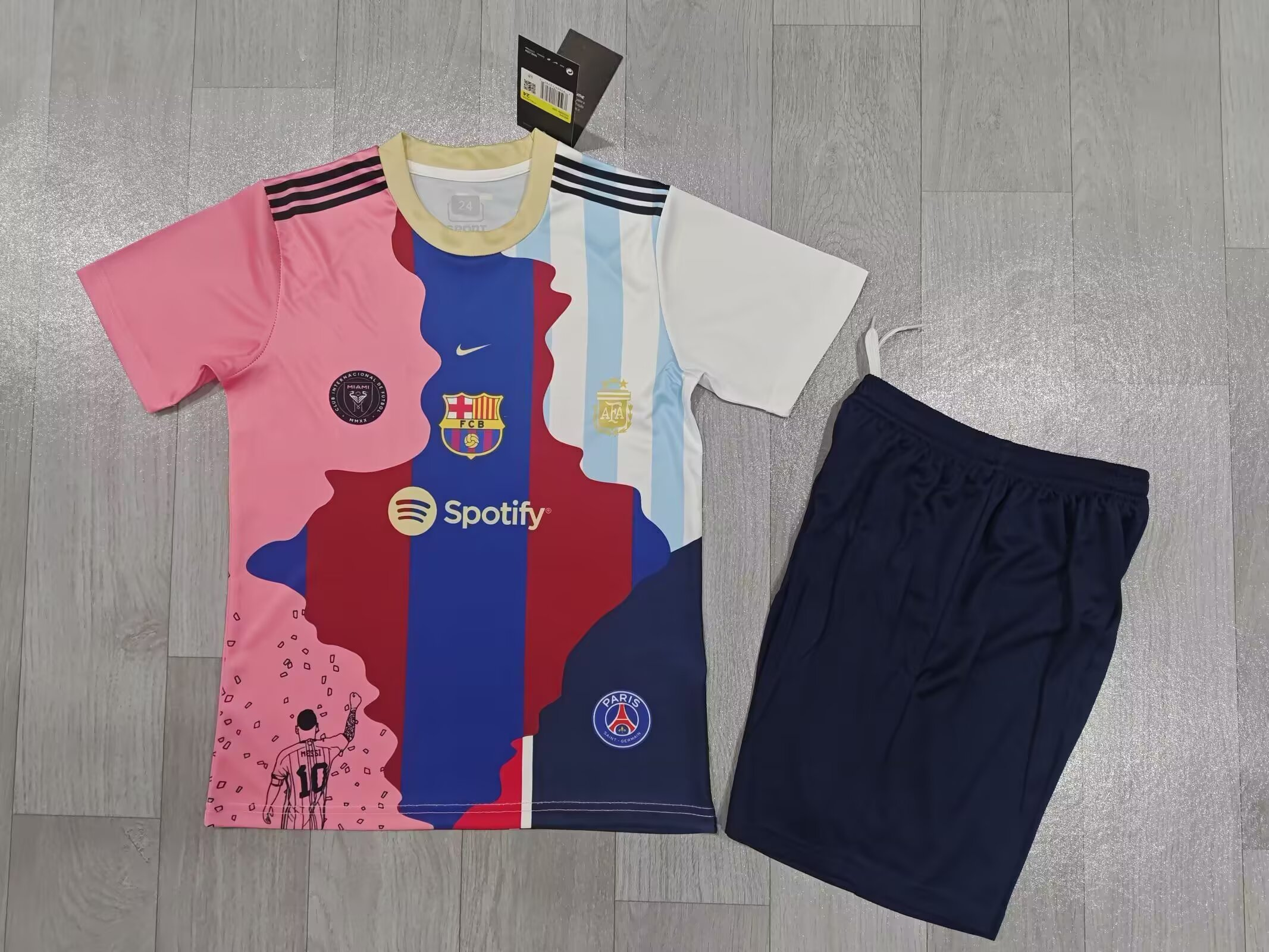 25/26Messi commemorative edition  kids Kits