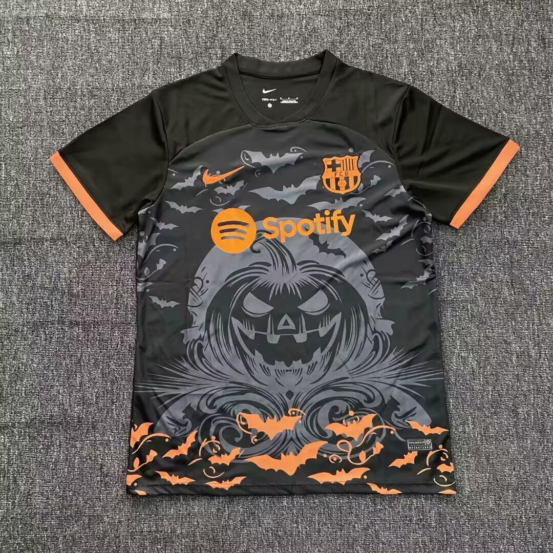 Fans Version 2526Barcelona Special Edition Pumpkin Head Black 