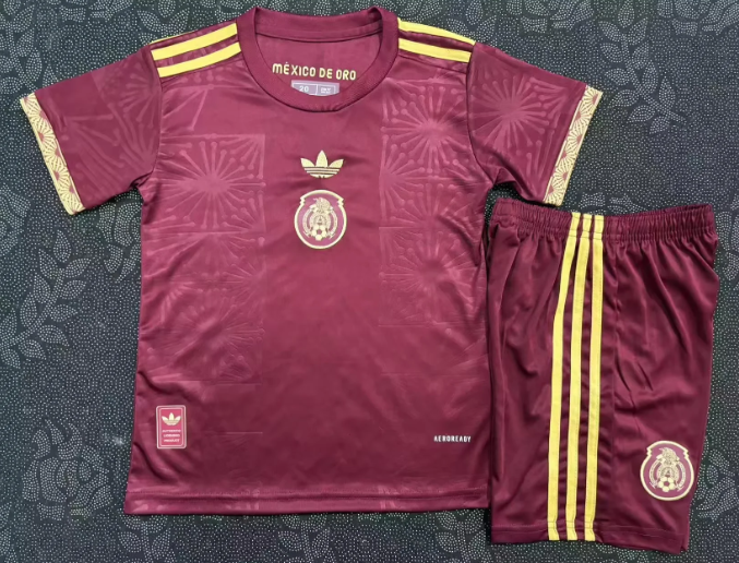 25/26Kids kits  Mexico Gold Cup Red 