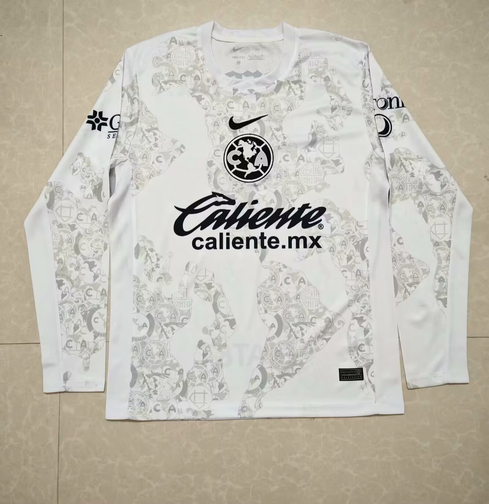 Fans Version 24-25American pre match white long sleeved 