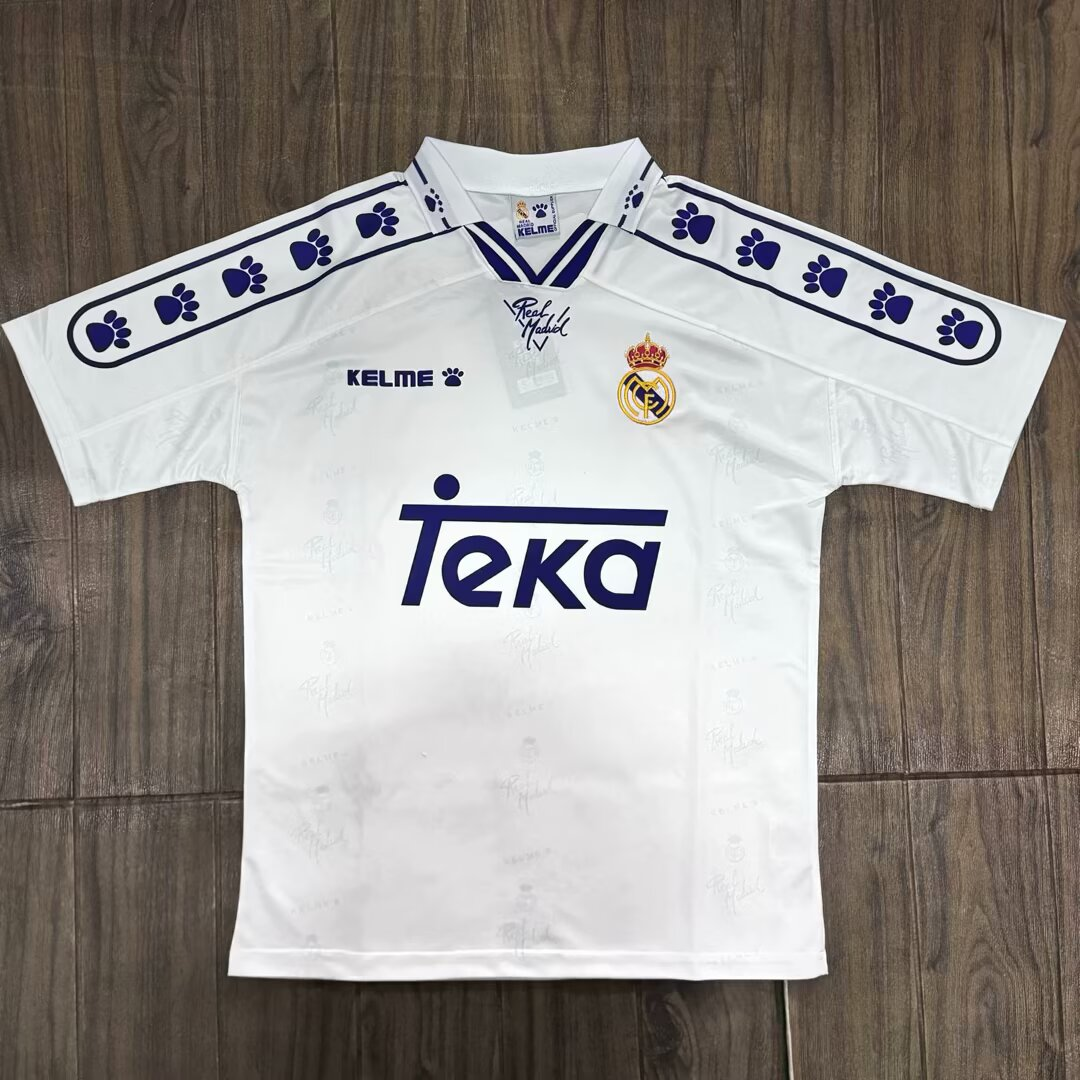 94-96Real Madrid home short sleeved  style