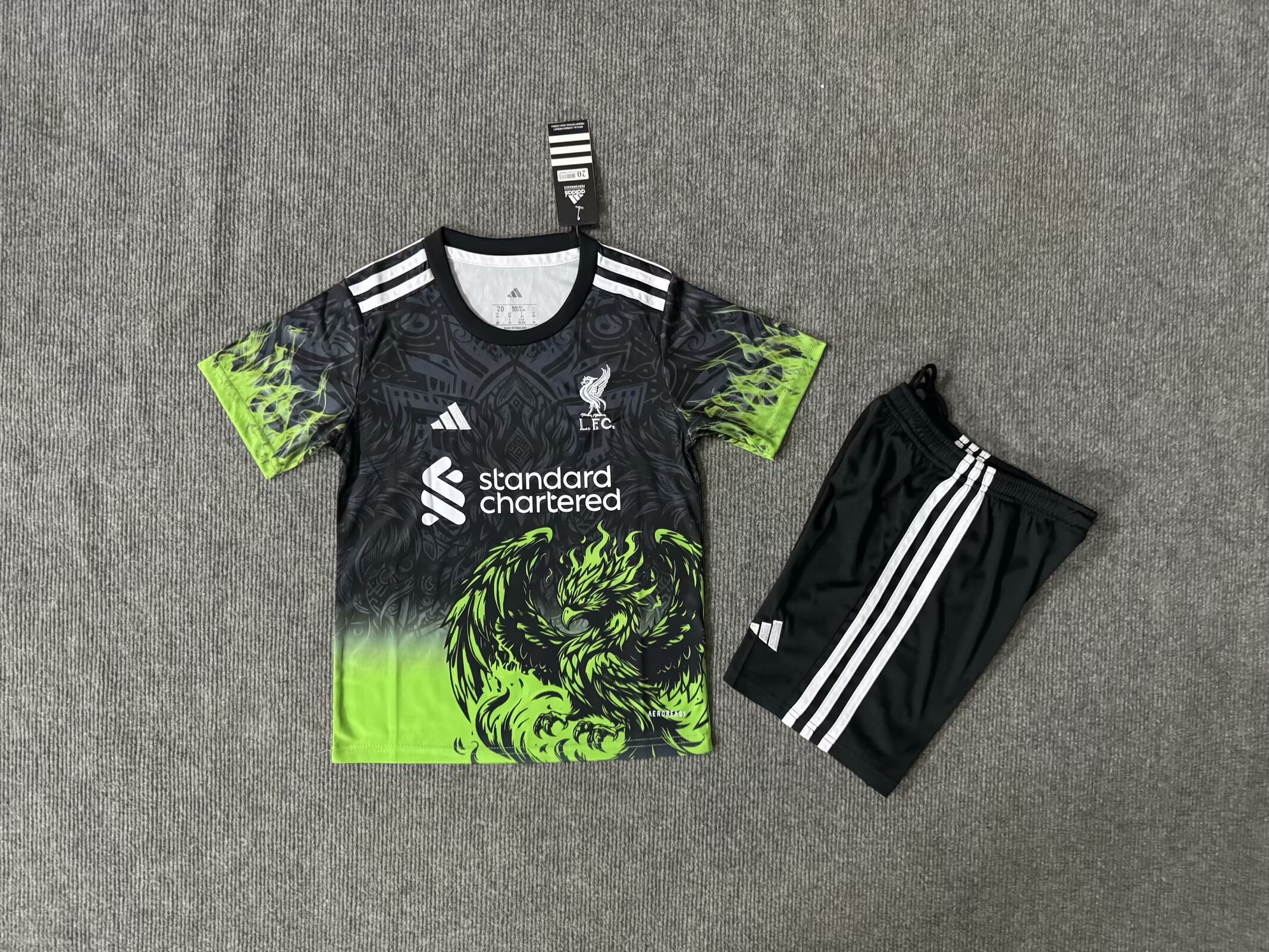 25/26Kids kits Liverpool Black Green Special Edition 