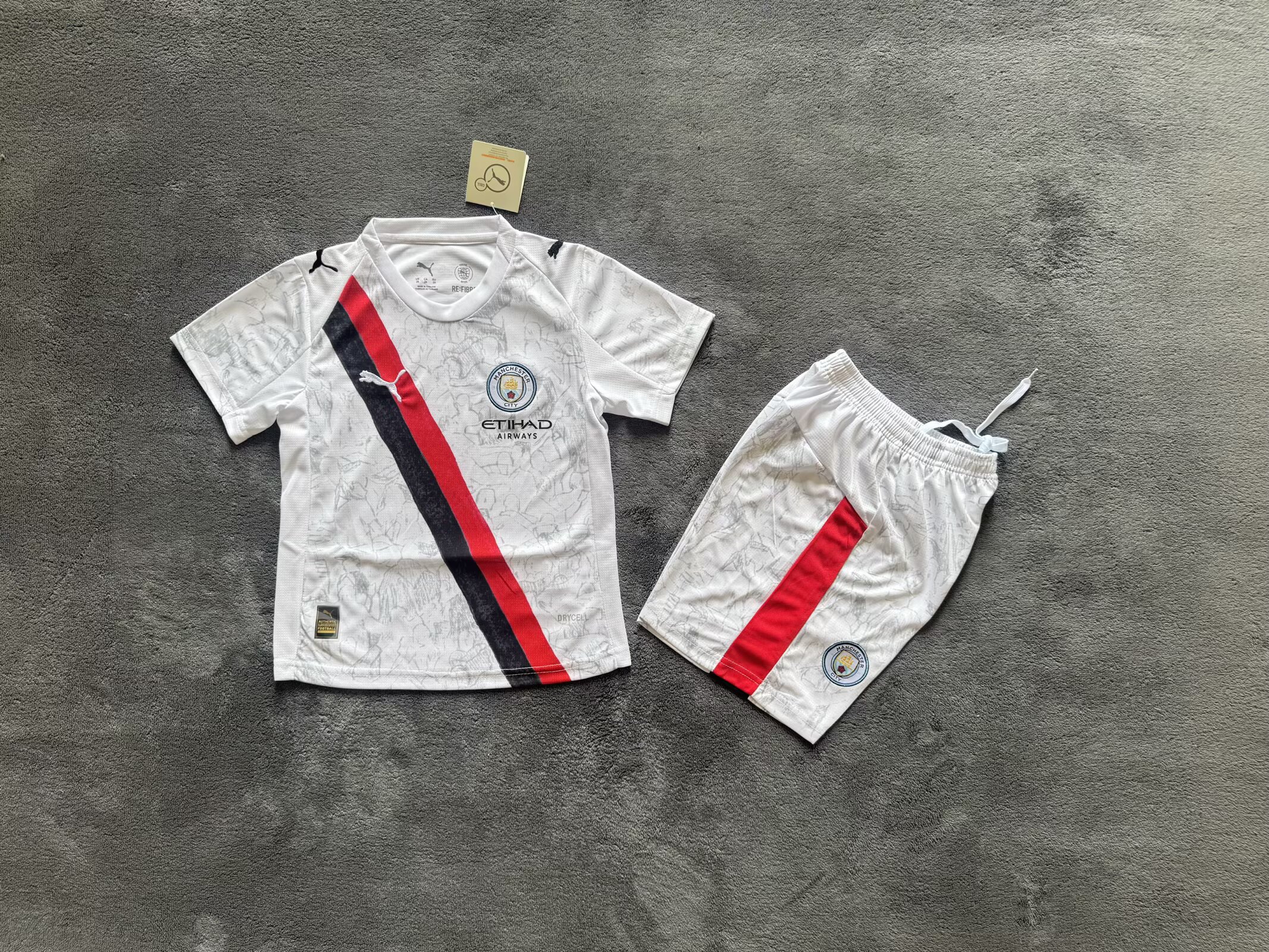 kids Kits 25/26 Manchester City second away White