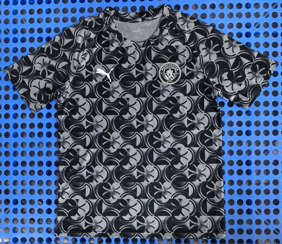 Fans Version 25/26 Manchester City black grey training uniform