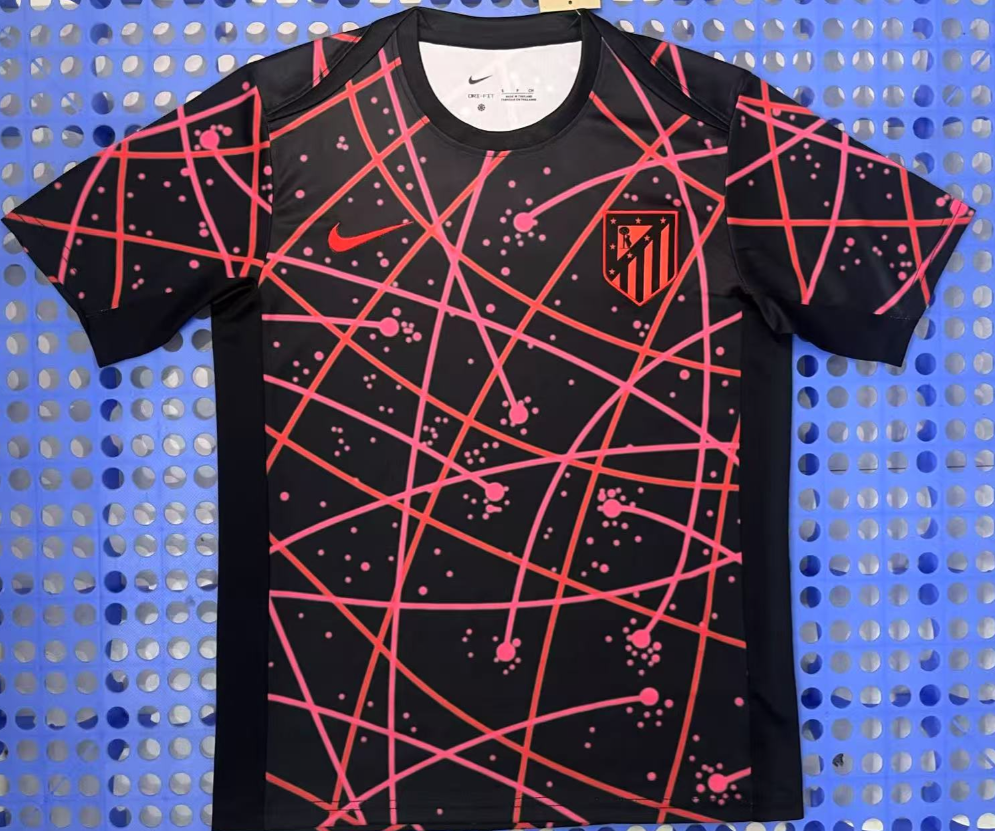 Fans Version 25/26 Atletico Madrid Red and black pre match training uniform