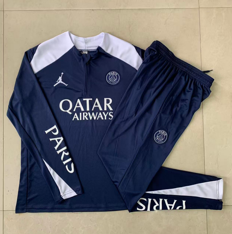 25/26 Half Jordan Paris Royal Blue (Shoulder White) Tracksuit