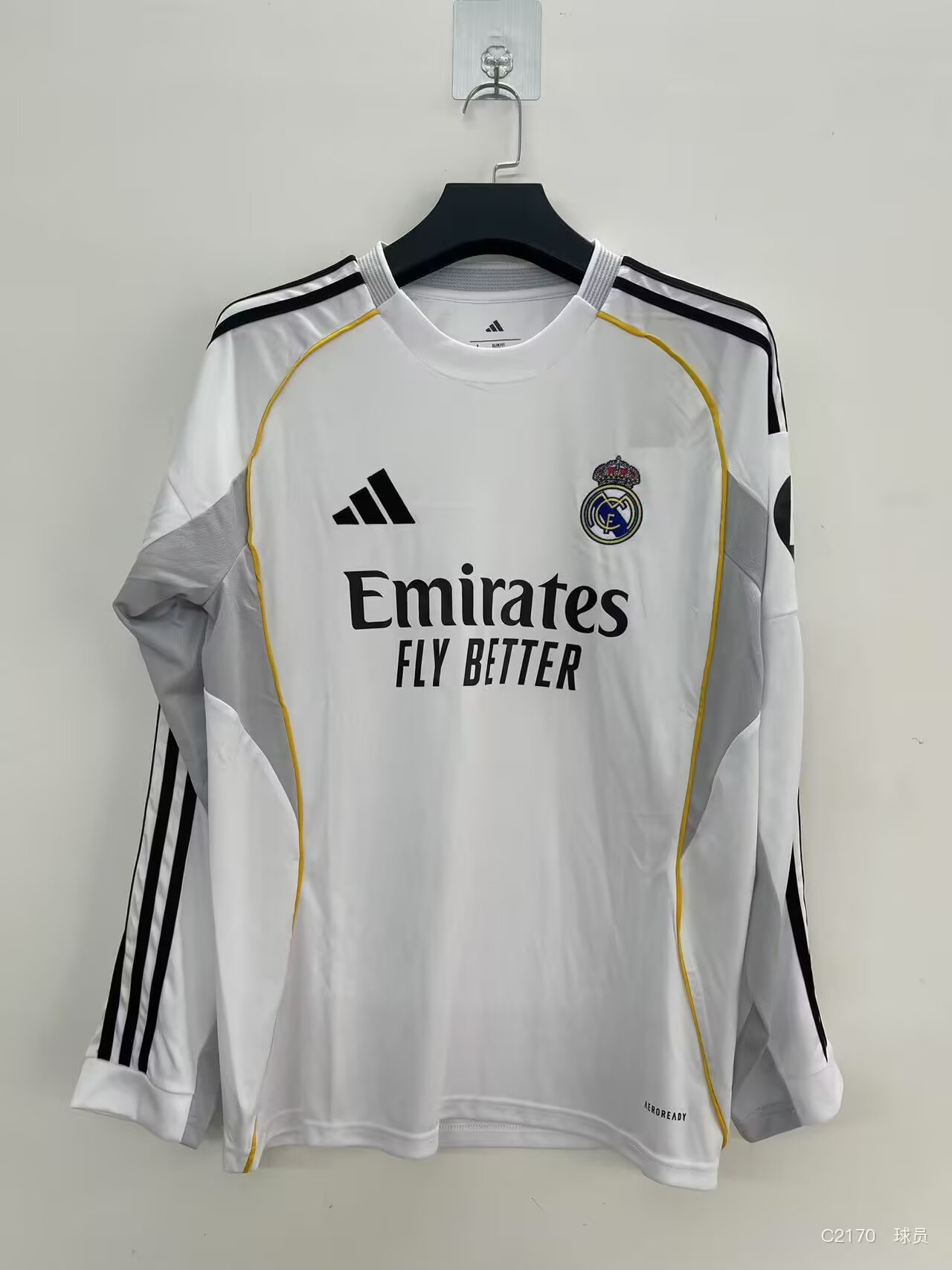 Fans Version 25/26 Real Madrid home long-sleeved