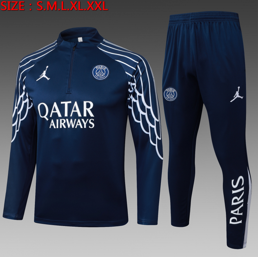 25/26 Half Half Jordan Paris Blue Inkjet Tracksuit