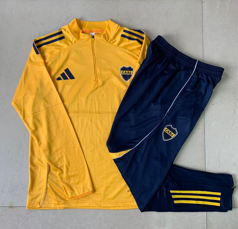 25/26 Half Boca Yellow Tracksuit