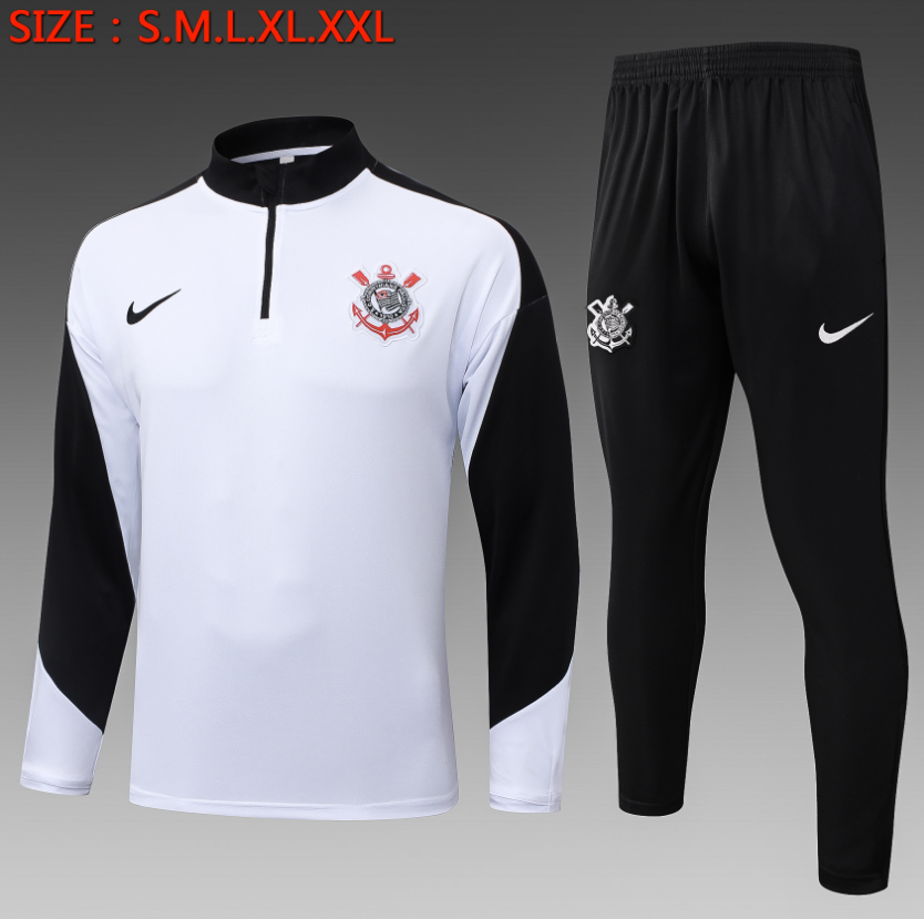 25/26 Half Corinthian White Tracksuit 