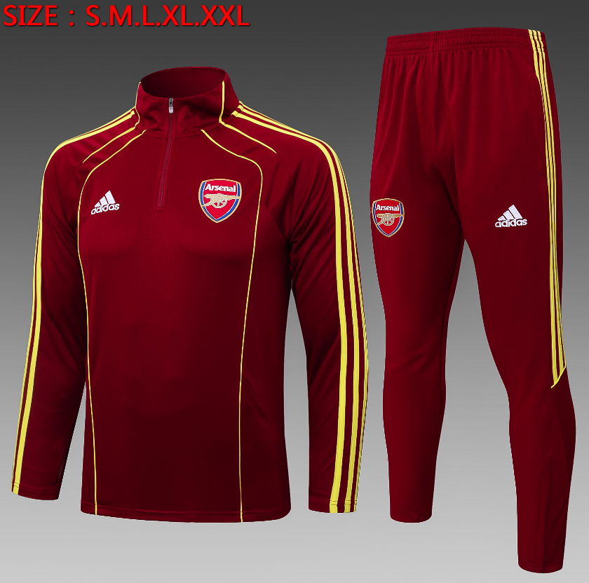 25/26 Half Arsenal Jujube Vintage Edition (Yellow Three Sides) Tracksuit 