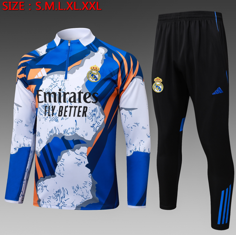25/26 Half Real Madrid camouflage inkjet Tracksuit