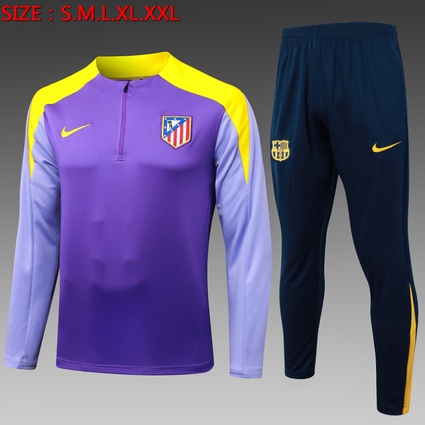 25/26 Half Atletico Madrid Purple Tracksuit