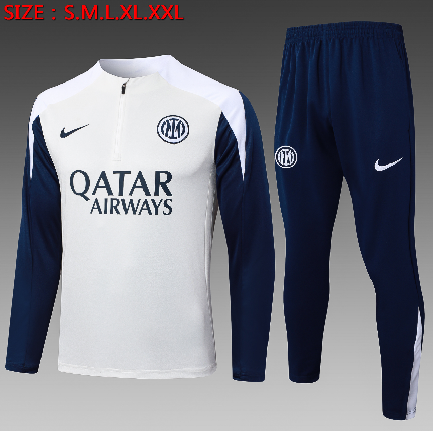 25/26 Half Inter Milan off white Tracksuit