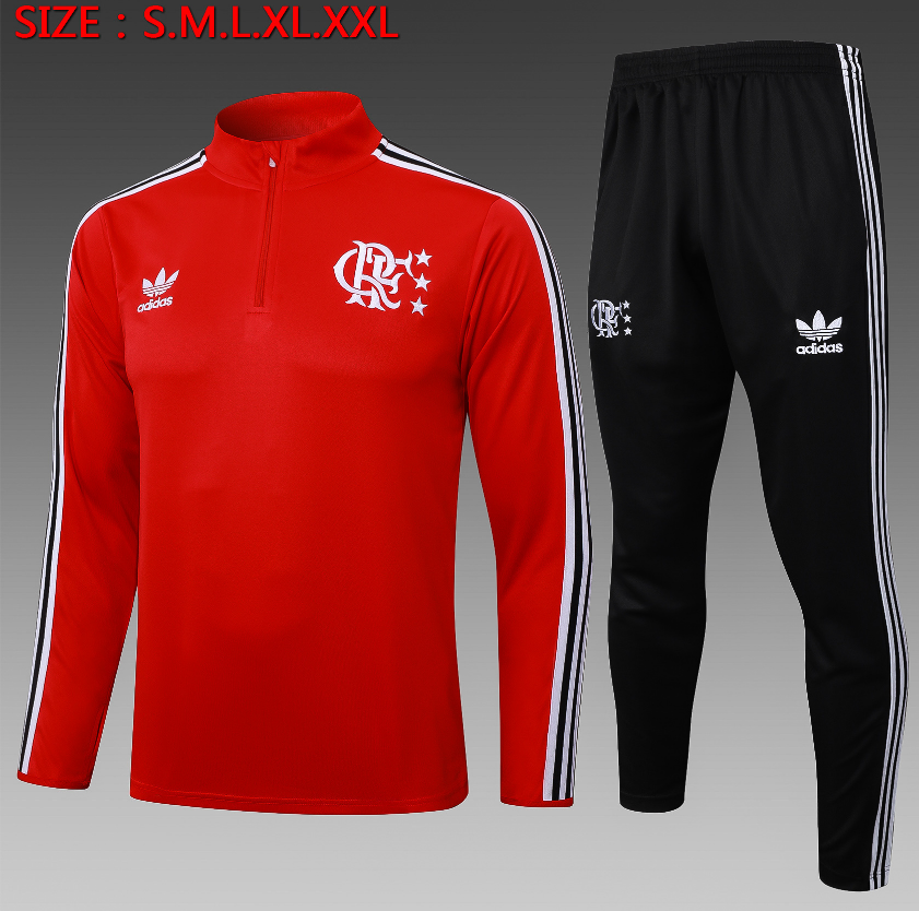 25/26 Half Flamenco Red Retro Edition Tracksuit