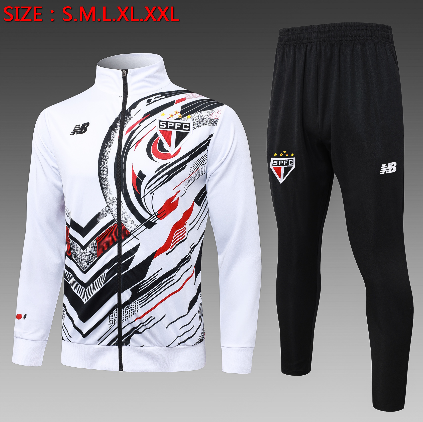 25/26 Sao Paulo White Inkjet Jackets sets