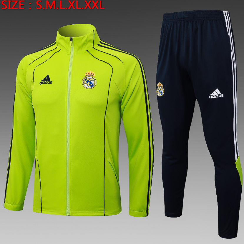 25/26 Real Madrid Grass Green Retro Edition Jackets sets