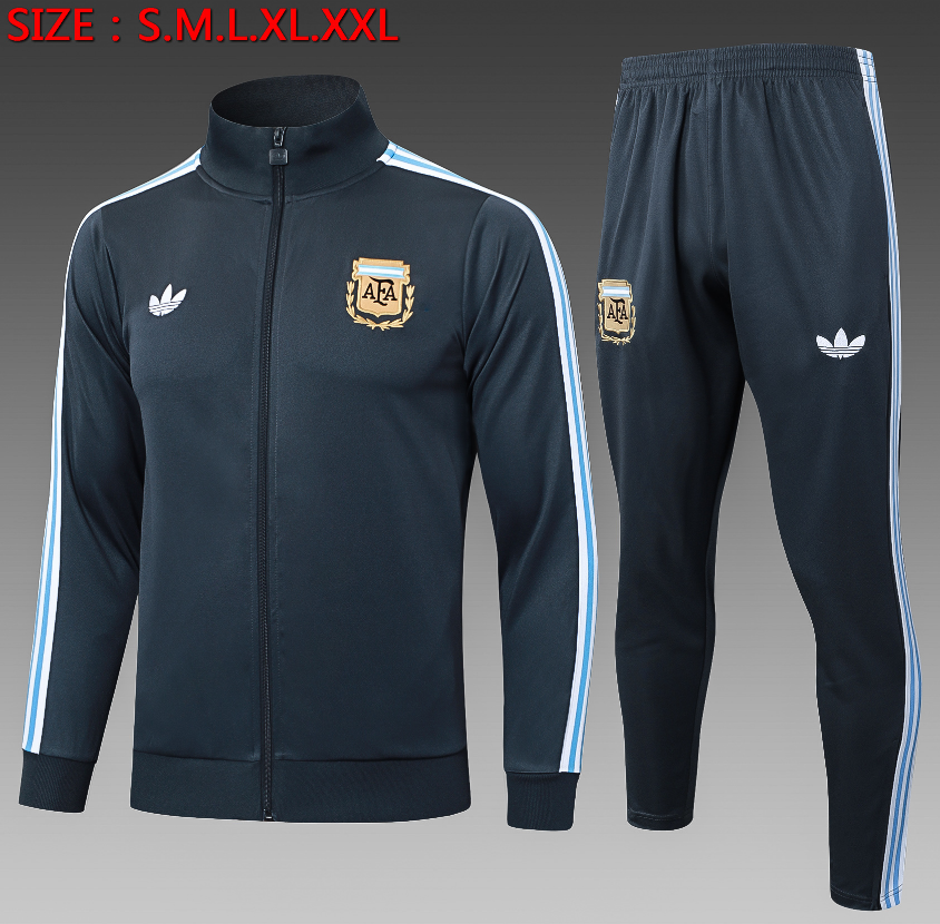 25/26 Argentina Dark Grey Retro Edition Jackets sets