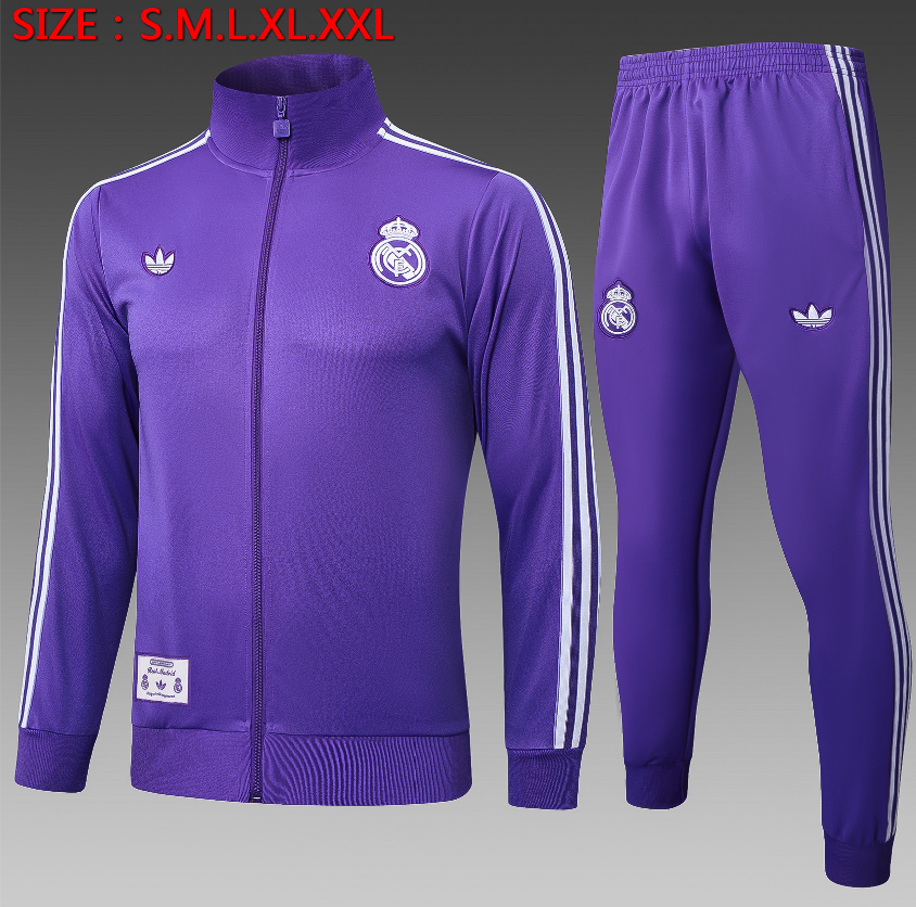 25/26 Real Madrid Purple Retro Edition Jackets sets
