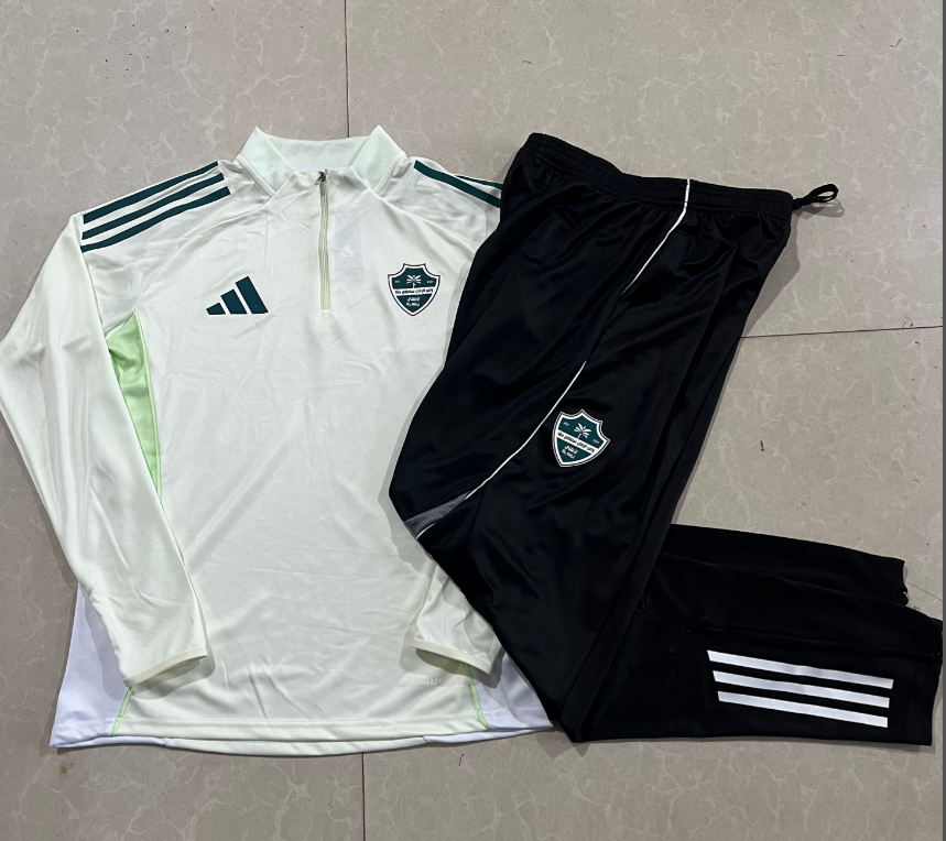25/26 Half Al-Ahli Light Green Tracksuit