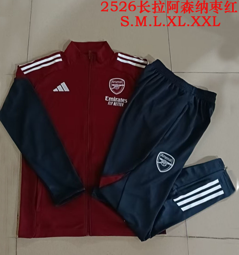 25/26 Arsenal Date Red (White Team Emblem) Jackets sets