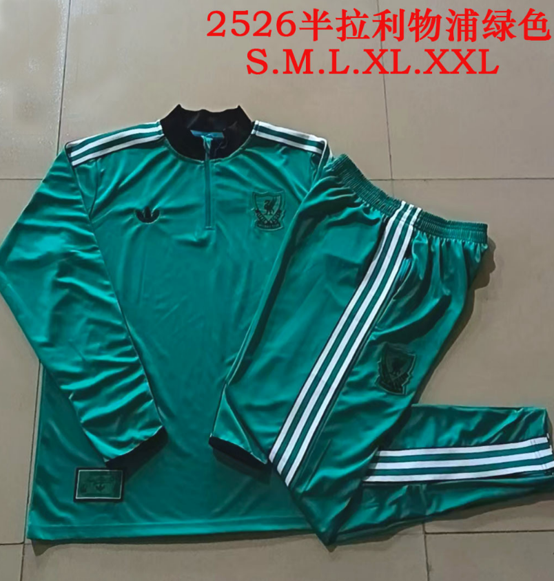 25/26 Half Liverpool Green Tracksuit