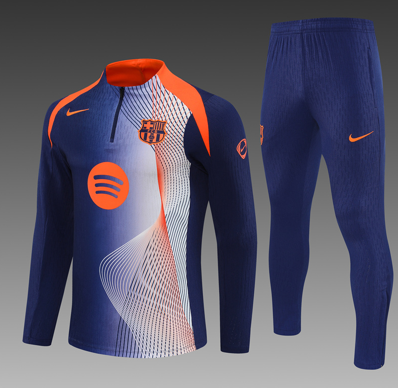 25/26 Half Barcelona blue-orange camouflage Tracksuit 