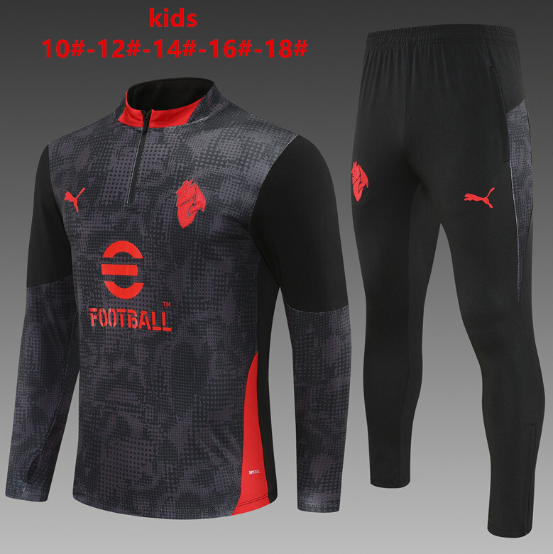 25/26 kid half AC Black CamouflageTracksuit