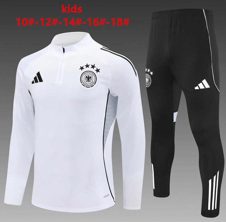 25/26 kid half German White Tracksuit