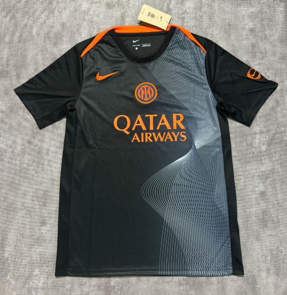 Fan version 25/26 Inter Milan's pre match black jersey