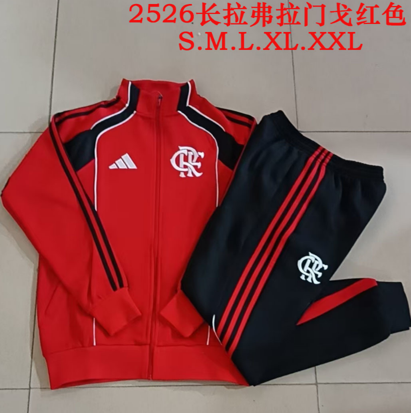 25/26 Flamenco Red (Black Color) Jackets sets