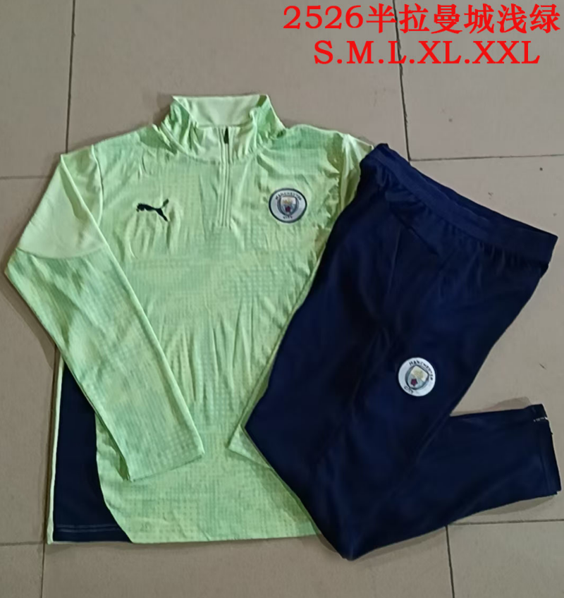 25/26 Half Manchester Light Green Inkjet Tracksuit