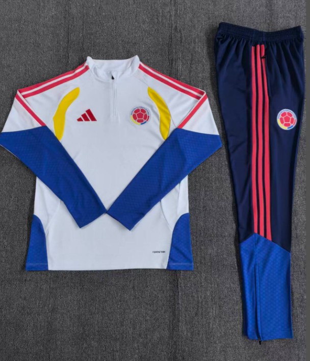26/27 Half Pull Colombia White Tracksuit