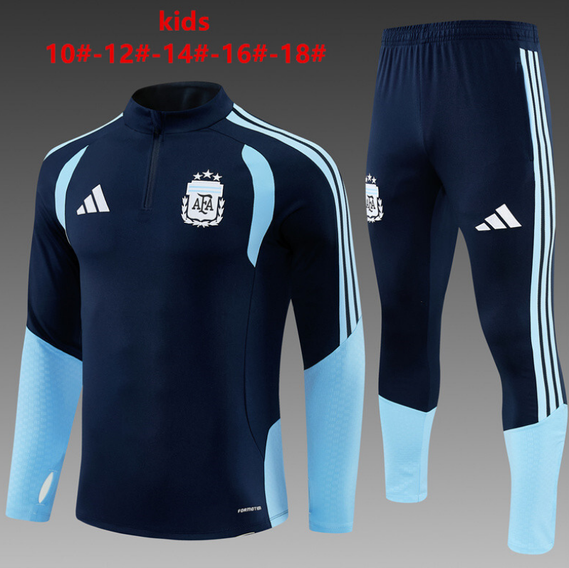 26/27 kid half Argentina Royal Blue Tracksuit