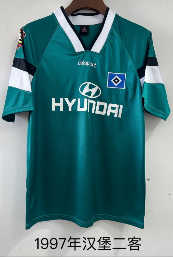 Retro 1997 Hamburg Second away Green