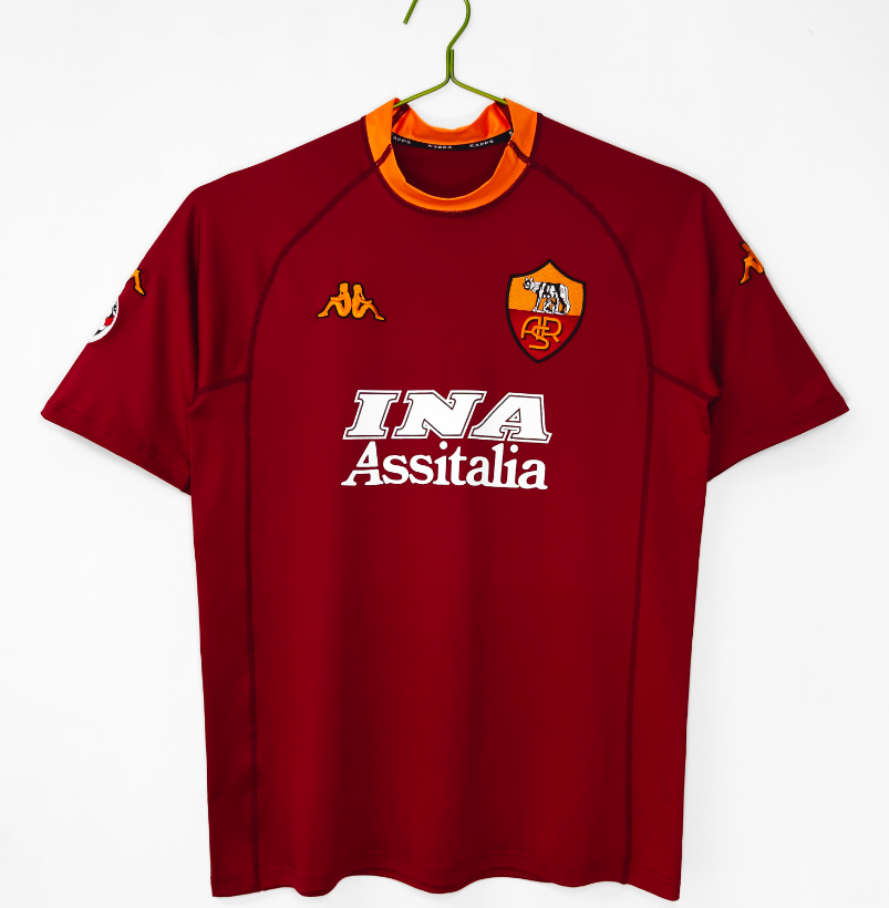 Retro 2001/02 Roma home