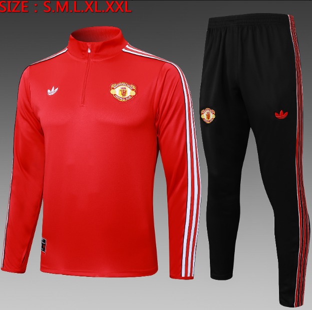 25/26 Half Manchester United red retro edition Tracksuit