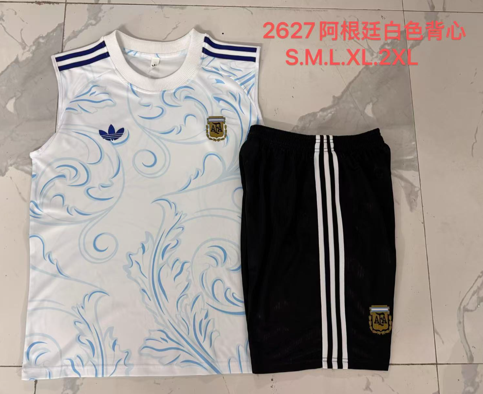 26/27 Vest Argentina White Inkjet suit
